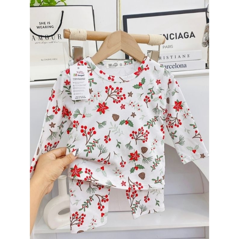 Bộ dài tay thu đông bé gái size đại chất cotton xuất Nhật mịn đẹp