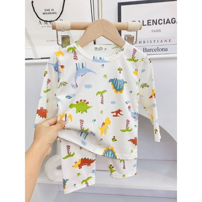 Bộ dài tay thu đông bé gái size đại chất cotton xuất Nhật mịn đẹp