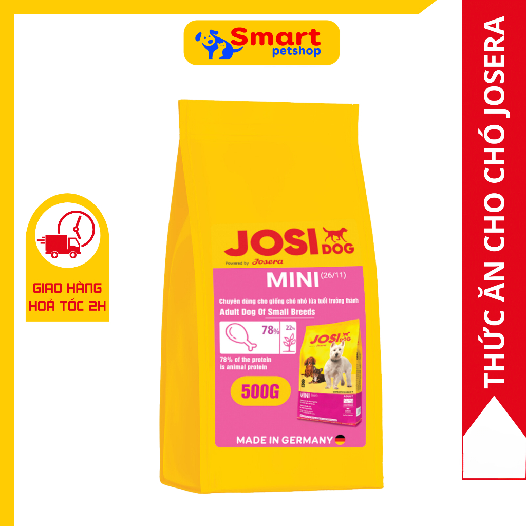 Thức Ăn Cho Chó Trưởng Thành Cho Chó Size Nhỏ - Josera JosiDog Mini 500G