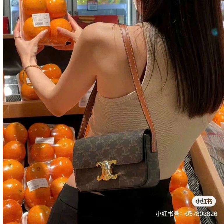 Túi CE.LINE Kẹp Nách Lót Da Chuẩn Xịn Size 20cm 102