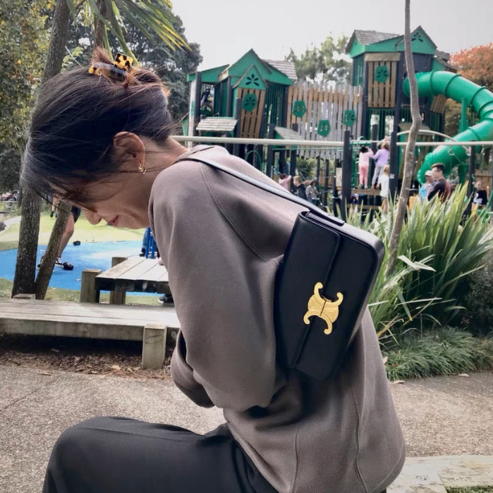 Túi CE.LINE Kẹp Nách Lót Da Chuẩn Xịn Size 20cm 102