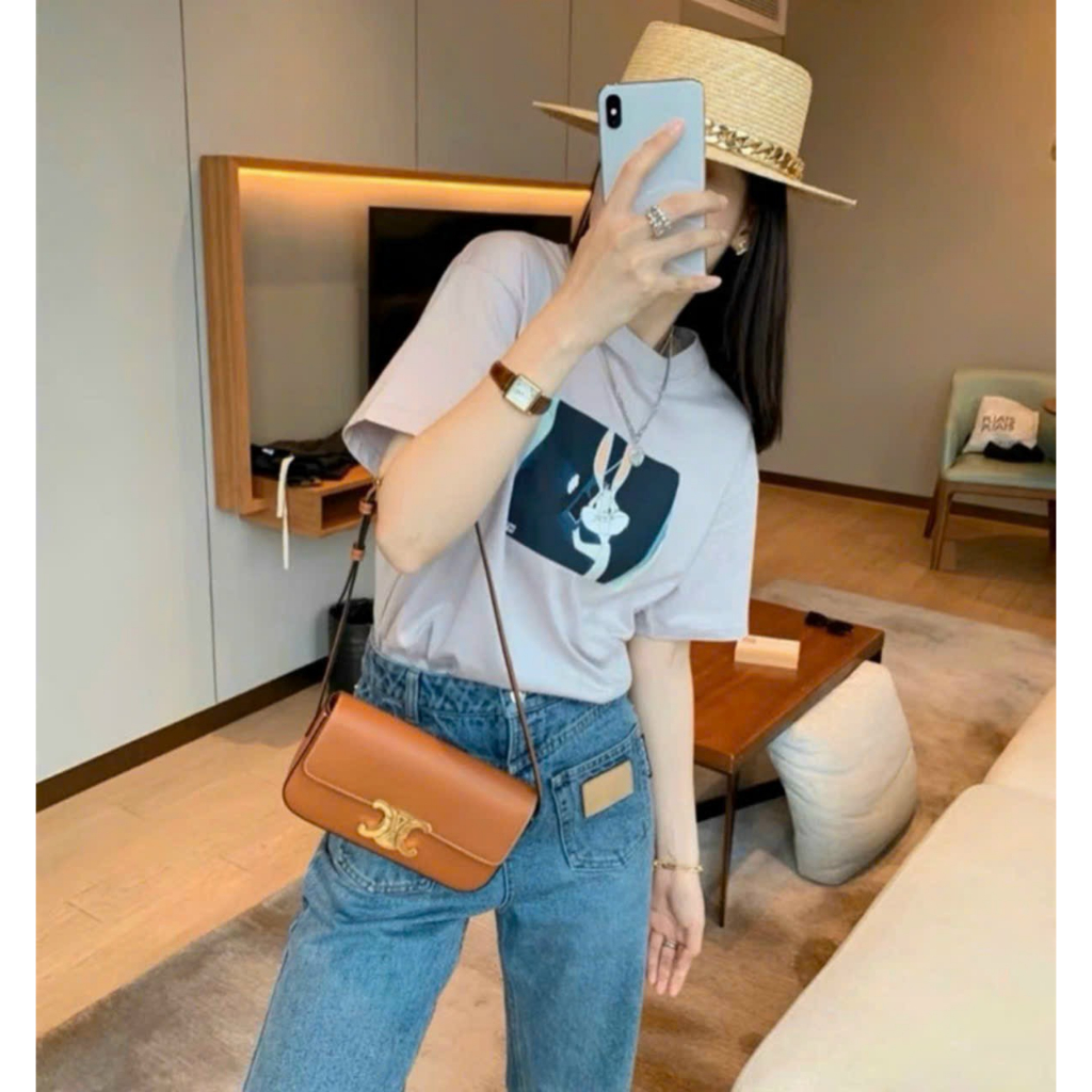 Túi CE.LINE Kẹp Nách Lót Da Chuẩn Xịn Size 20cm 102