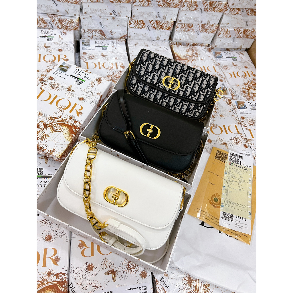 TÚI DI'ORRR  AVENUE SUPER VIP SIZE 23  KÈM RUY BĂNG