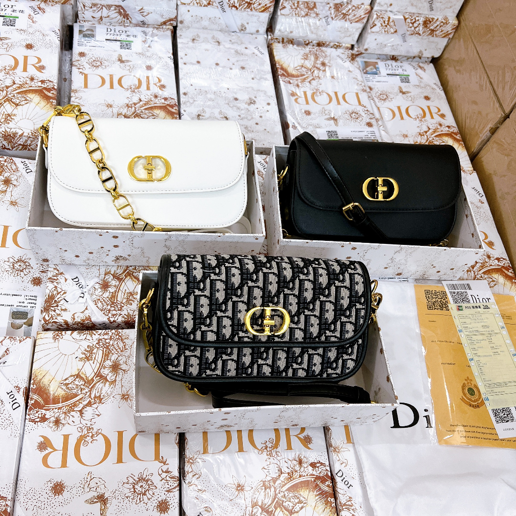 TÚI DI'ORRR  AVENUE SUPER VIP SIZE 23  KÈM RUY BĂNG