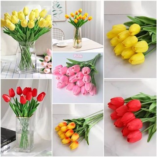 Hoa tulip trang trí bánh kem sinh nhật, hoa tulip trang trí decor, cắm lọ