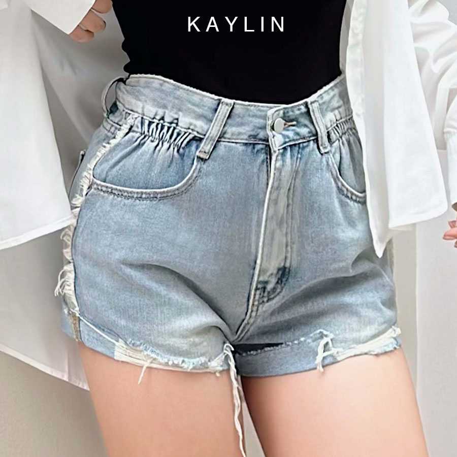 Quần short jean nữ phong cách năng động KAYLIN - N2028