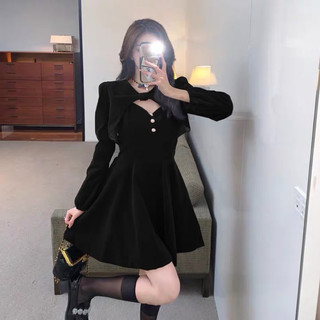 [Sale] Đầm Nhung Ulzzang - Kèm ảnh thật
