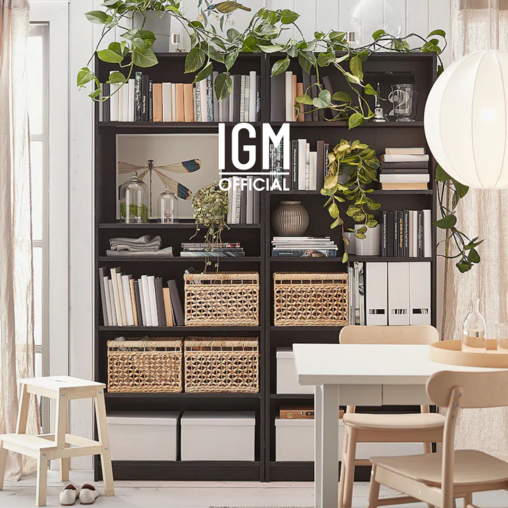 Kệ Sách Billy IGM 6 Tầng Cao 2m15 Rộng 70cm Sâu 28cm Chất liệu MDF phủ Melamine Cao Cấp