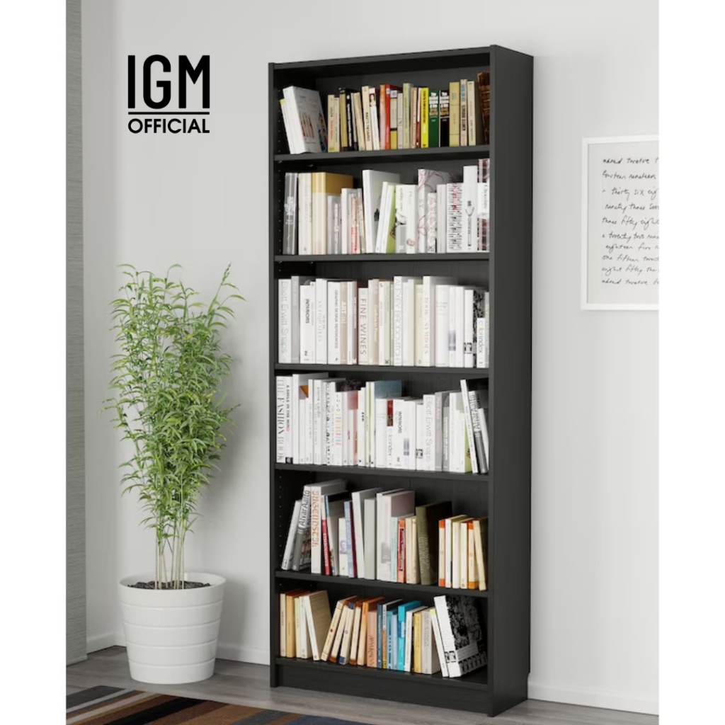 Kệ Sách Billy IGM 6 Tầng Cao 2m15 Rộng 70cm Sâu 28cm Chất liệu MDF phủ Melamine Cao Cấp