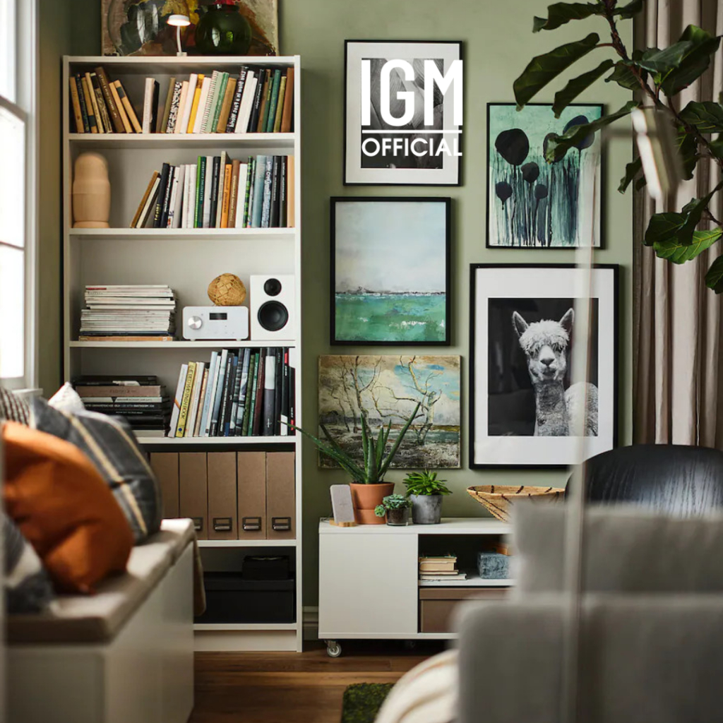 Kệ Sách Billy IGM 6 Tầng Cao 2m15 Rộng 70cm Sâu 28cm Chất liệu MDF phủ Melamine Cao Cấp