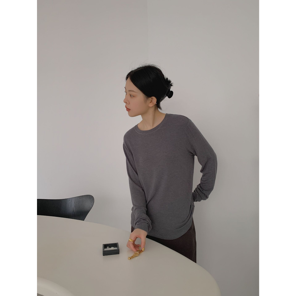 Áo Thun Body Dài Tay Korea Nữ  🌸 Phông dáng ôm trơn màu Đen | Trắng | Vàng | Nâu ulzzang sexy SIÊU HOT 🌸