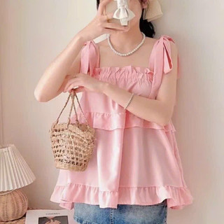 Áo hai dây tầng cột dây bèo hoa