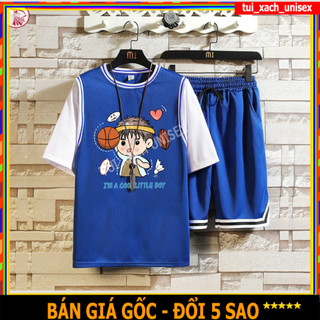 ❤️ LOẠI TỐT THUN KHÔNG PHAI ❤️ BỘ ĐỒ LITTLR BOY - SÉT QUẦN ÁO CẶP NHÓM MẶC NHÀ NAM NỮ KIỂU ĐÙI THỂ THAO