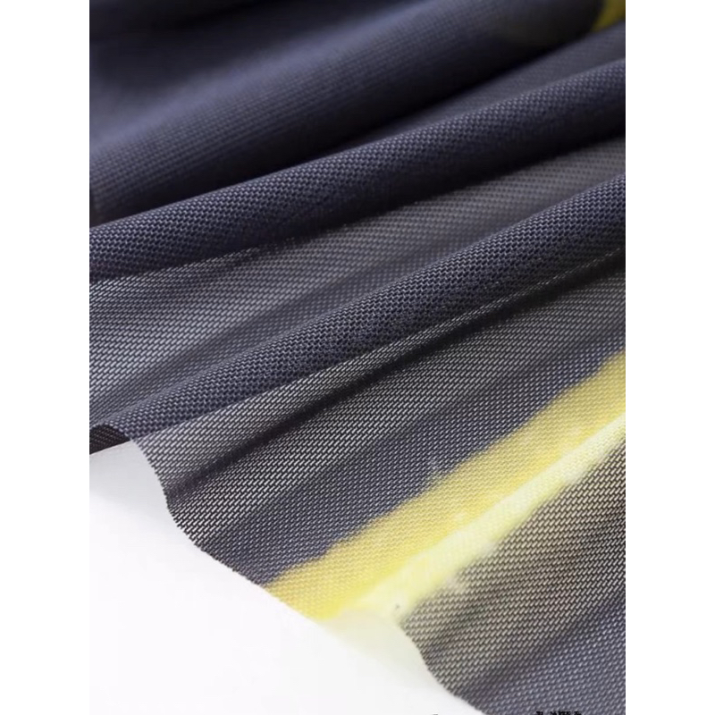 Váy cúp ngực voan lưới phối hoa hàng xuất dư