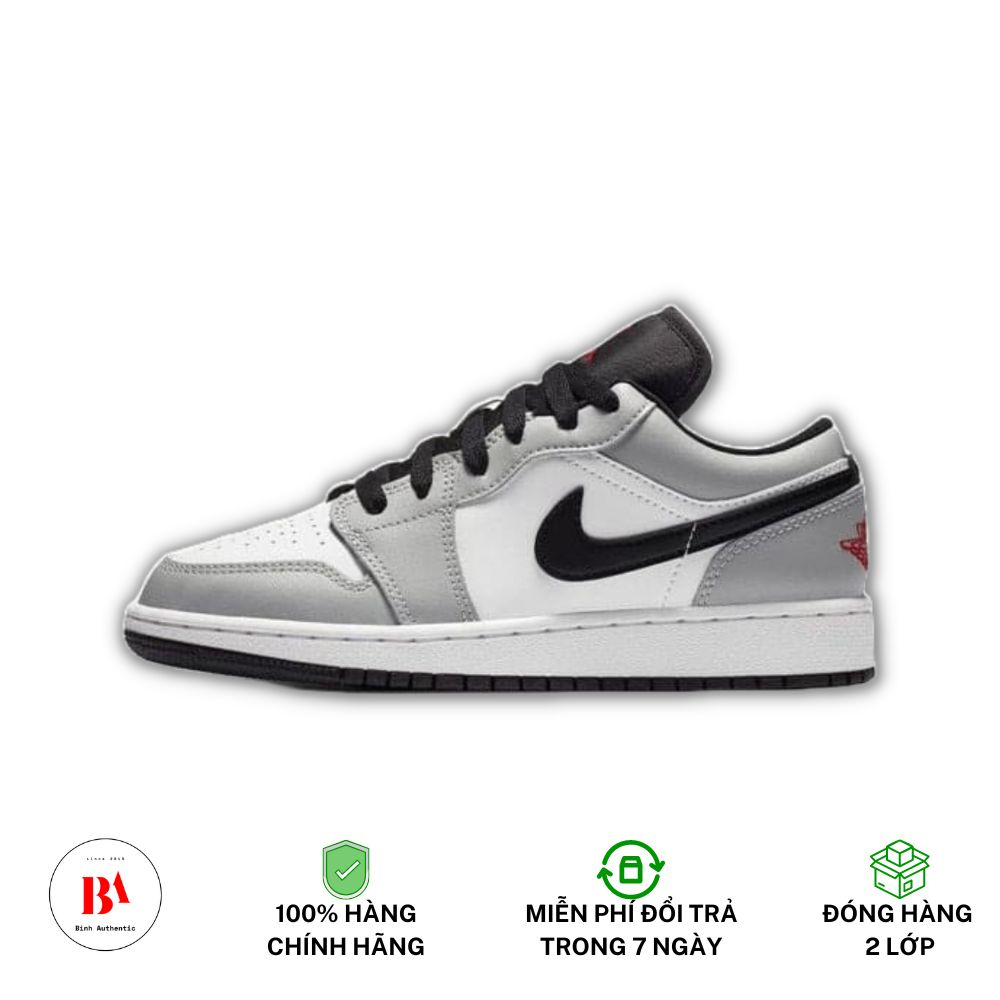 Chính Hãng Giày Nam Jordan 1 Low Smoke Grey V2