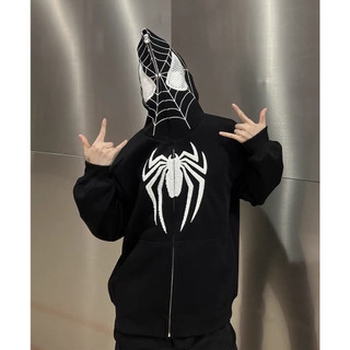 Hoodie Spider-Man from rộng mắt xuyên thấu - Người nhện đu trend