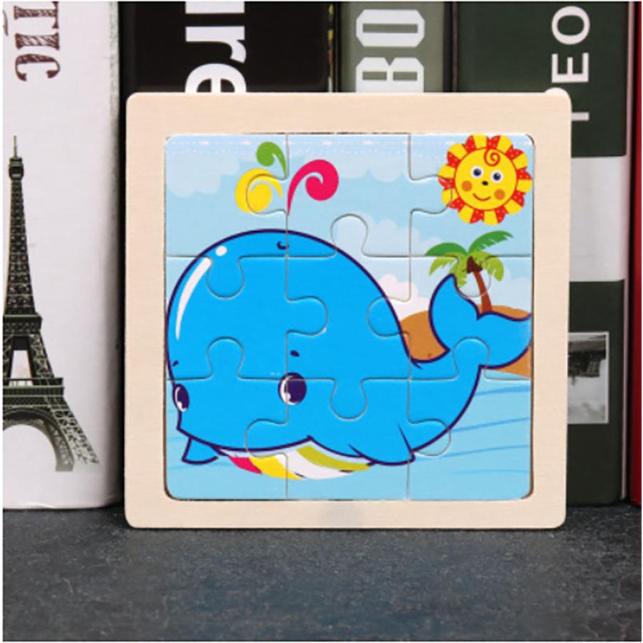 Đồ Chơi Xếp Hình Cho Bé TRỢ GIÁ 40 mẫu 9 Mảnh Bằng Gỗ Phát Triển Trí Tuệ Cho Bé - Đồ Chơi Cho Bé Giáo Dục UMENA03