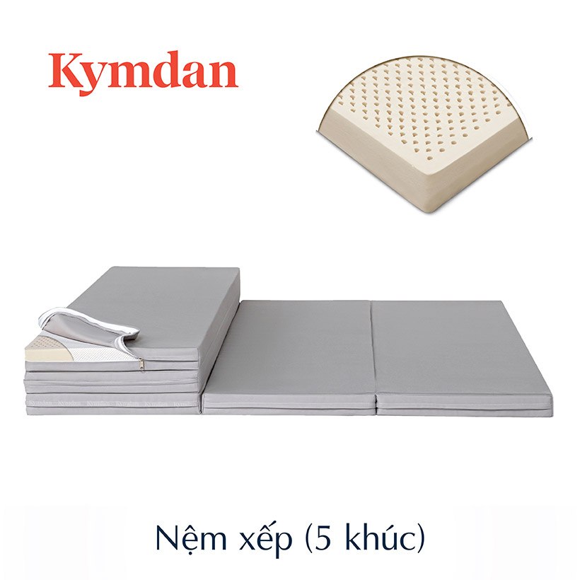 Nệm xếp (gấp) cao su thiên nhiên Kymdan