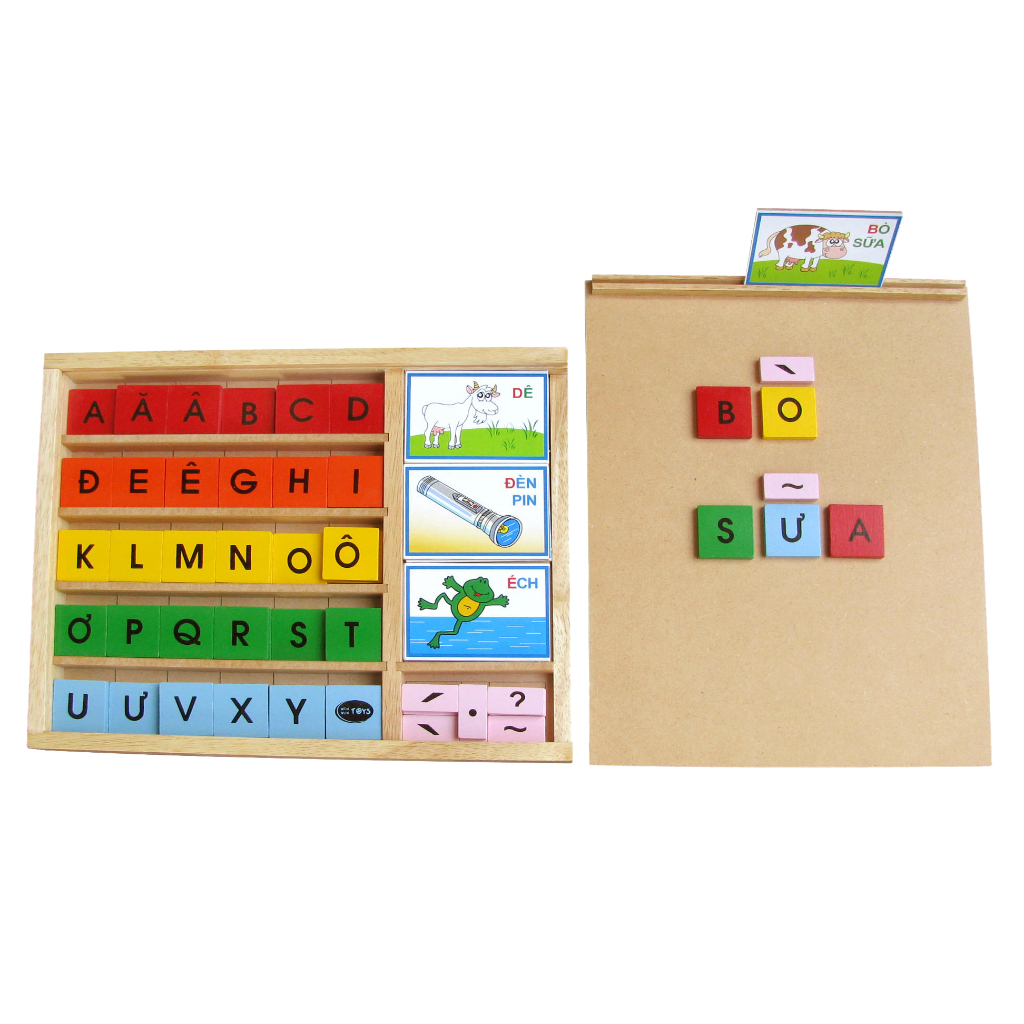 Đồ chơi gỗ Bộ học vần | Winwintoys 60312 | Phát triển trí tuệ và nhận biết mặt chữ | Đạt tiêu chuẩn CE và TCVN