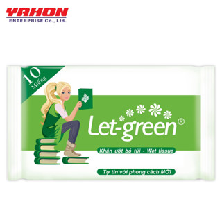 Combo 6 Gói Khăn Ướt Bỏ Túi LET-GREEN 10 Miếng Gói