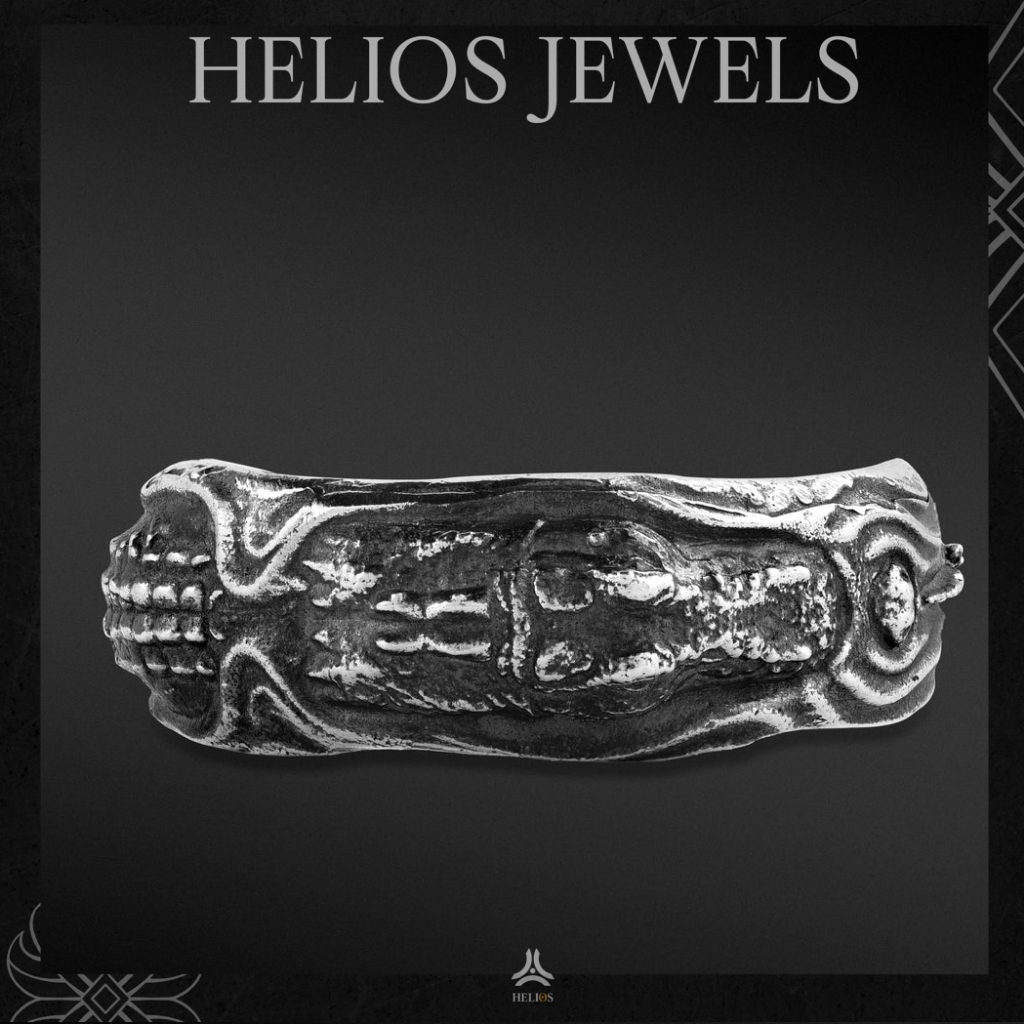 Nhẫn Bạc S925 Caiman Black Helios Silver Original