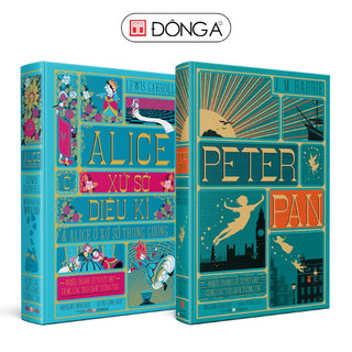 Sách - Combo 2 cuốn: Peter Pan + Alice ở xứ sở diệu kì và Alice ở xứ sở trong gương - Bìa cứng - Đông A