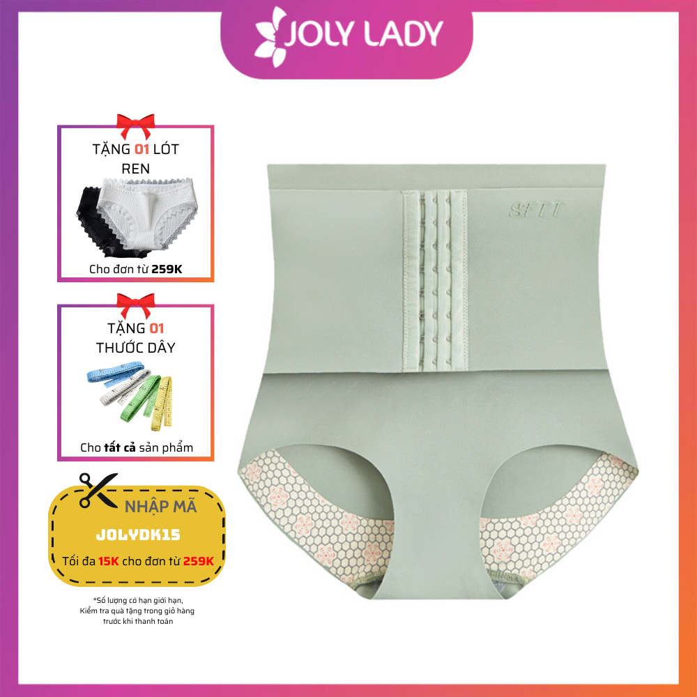 Quần lót siết eo đa tần JOLY LADY Routers có móc cài, quần gen nịt bụng giảm eo nâng mông chống chảy xệ