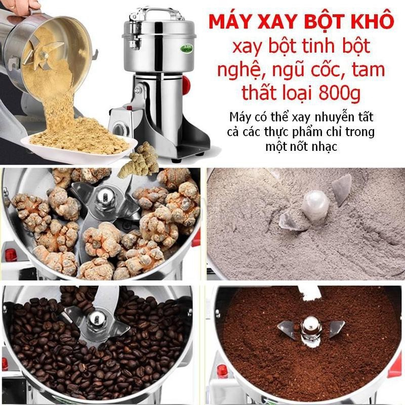 Máy xay bột khô đa năng Seka SK200, Nghiền Đồ Khô, Bột Siêu Mịn, Xay thịt - Dung Tích 1200ml Sunrise Digital