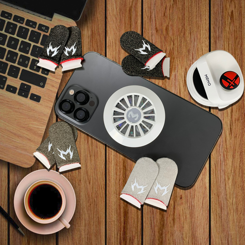 Găng tay chơi game FF chống mồ hôi Memo V5 Finger Sleeve phiên bản bao tay cảm ứng siêu nhạy sợi carbon