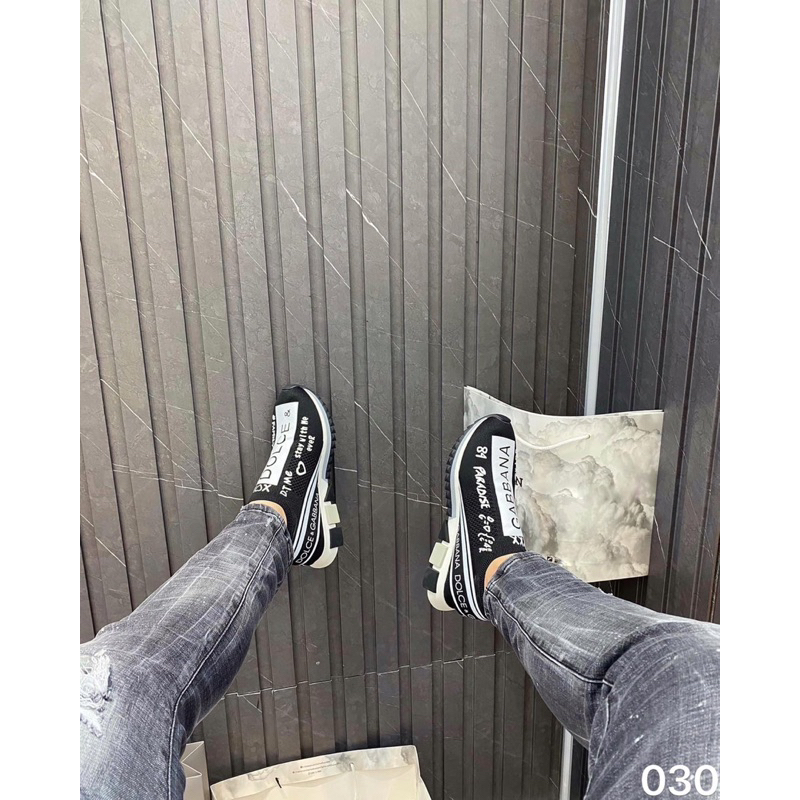 Giầy len Docle Gabana nam , giày DG lenn cổ thấp