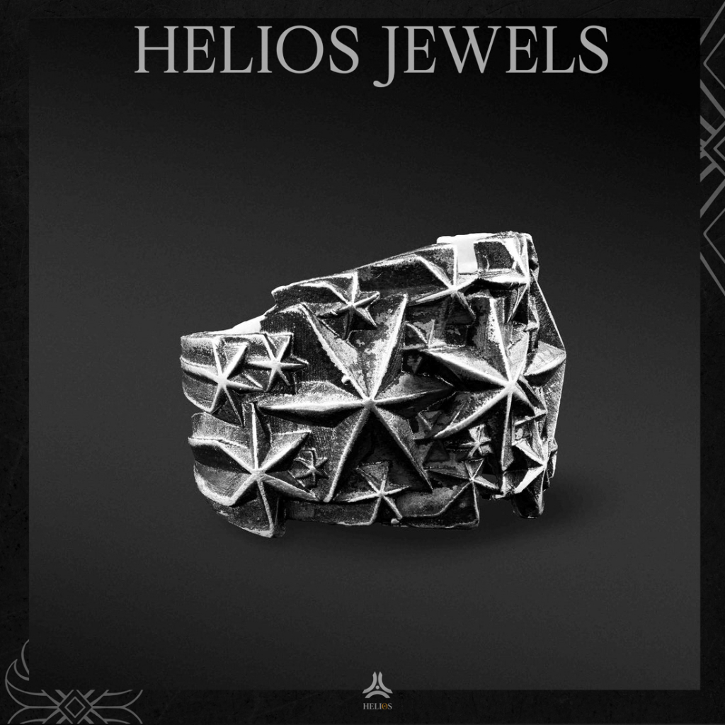 Nhẫn bạc nam, nữ HeliSilver All Star Helios Original S925