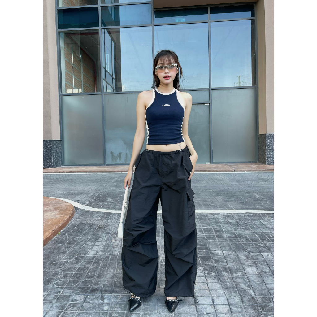 Aither Studio Parachute Pant Beige/Black