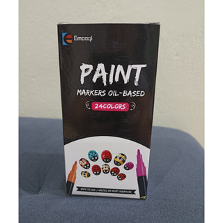 Hộp màu emooqi paint markers oil-based 24 màu
