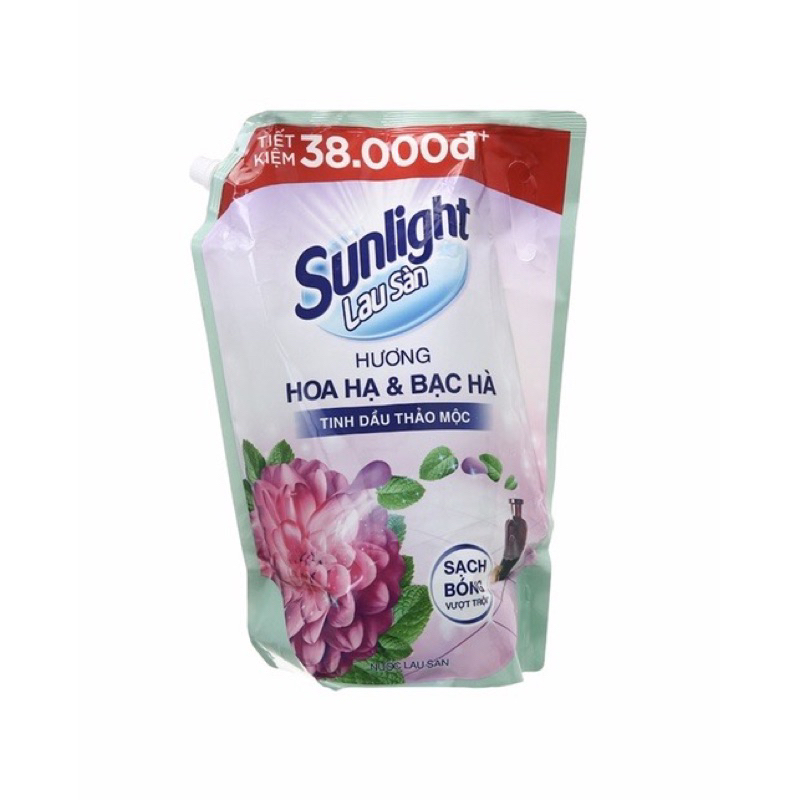 Túi nước lau sàn SUNLIGHT 3.6kg hương hoa hạ và bạc hà