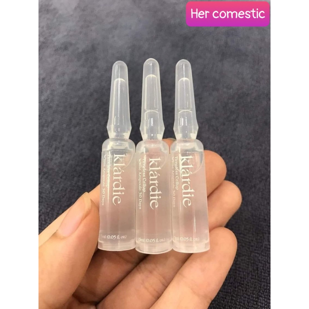 Ống tinh chất trắng da từ tê bào gốc timeless cellup White ampoules klardie