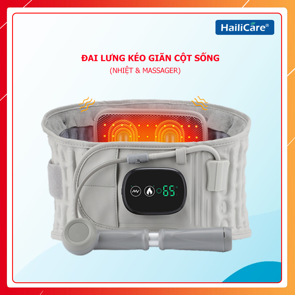 Đai Lưng Kéo Giãn Định hình Cột Sống HAILICARE hỗ trợ Thoát Vị Đĩa Đệm và Giảm Áp Lực Cột Sống