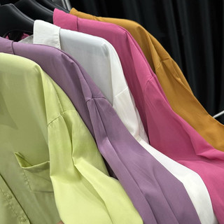 Áo Sơ Mi Thô Lụa Trơn QC