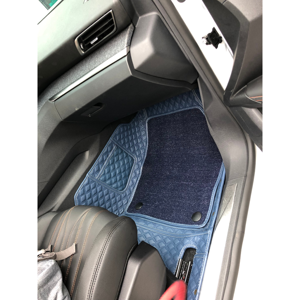 Thảm lót sàn ô tô 6D cao cấp cho Peugoet 3008 da không mùi không thấm nước phủ kín 90% sàn xe