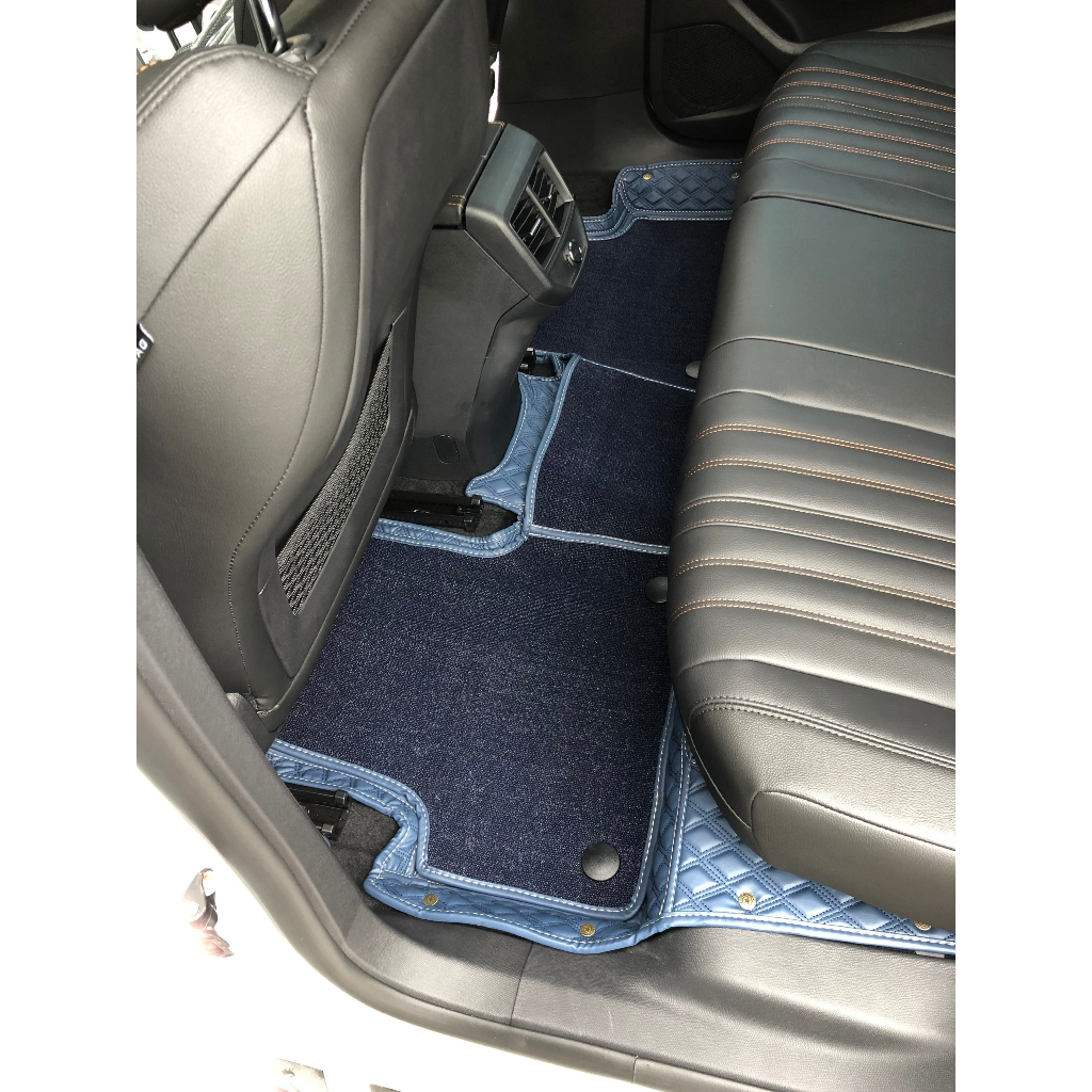 Thảm lót sàn ô tô 6D cao cấp cho Peugoet 3008 da không mùi không thấm nước phủ kín 90% sàn xe