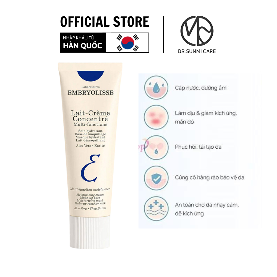 Sữa Dưỡng Ẩm Siêu Phục Hồi Embryolisse Lait Creme Concentre 30ml - 75ml