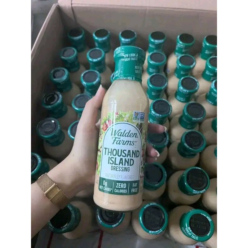 Sốt salad ăn kiêng keto Walden Farms 0 calo, 0 đường, 0 cholesterol dòng cao cấp