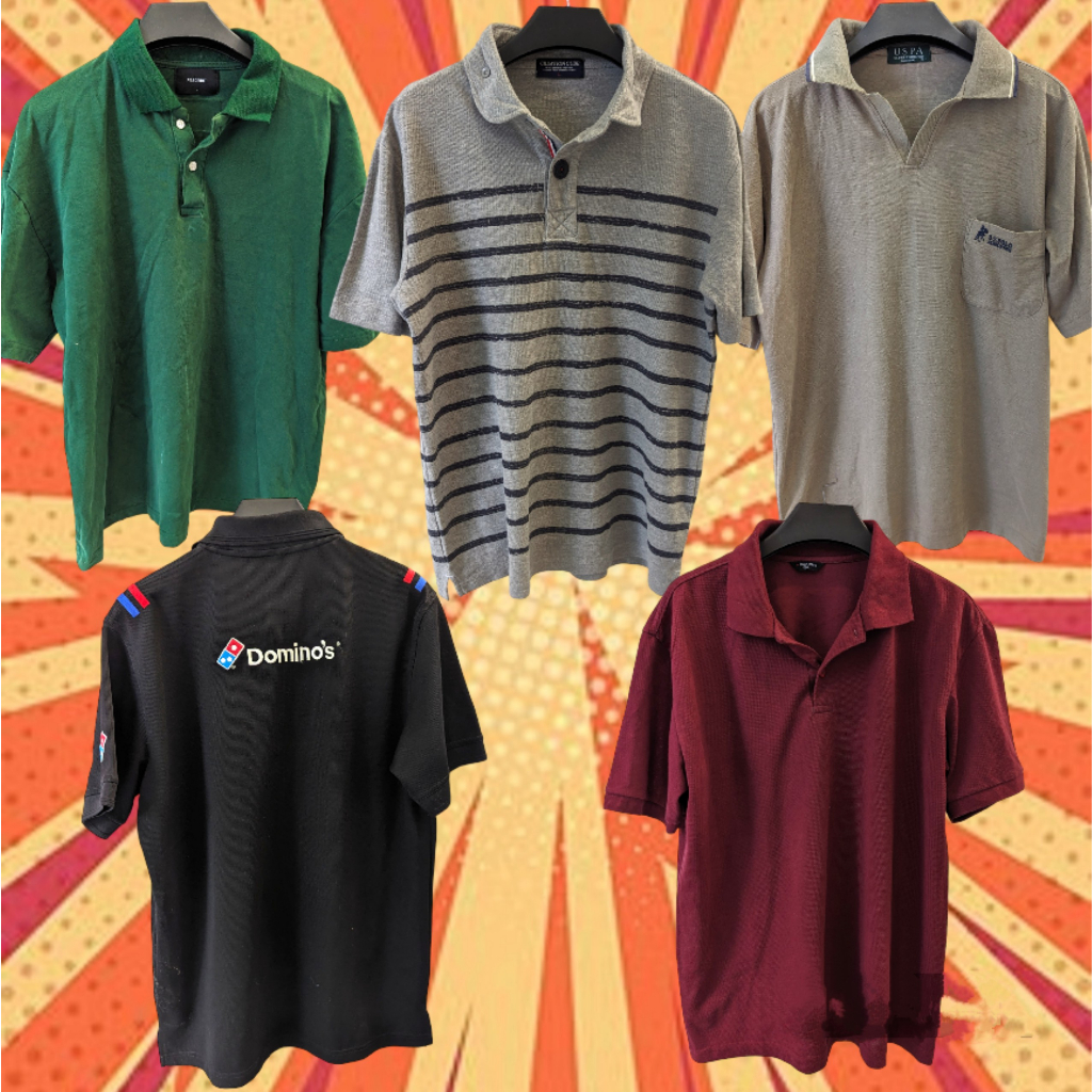 Áo polo nam nữ 2hand unisex thun cổ bẻ lịch sự secondhand