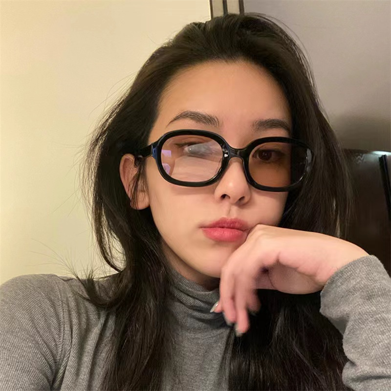beautycoco🍊Kính Mát Gọng Oval Phong Cách Hip Hop Cổ Điển Kiểu Mới
