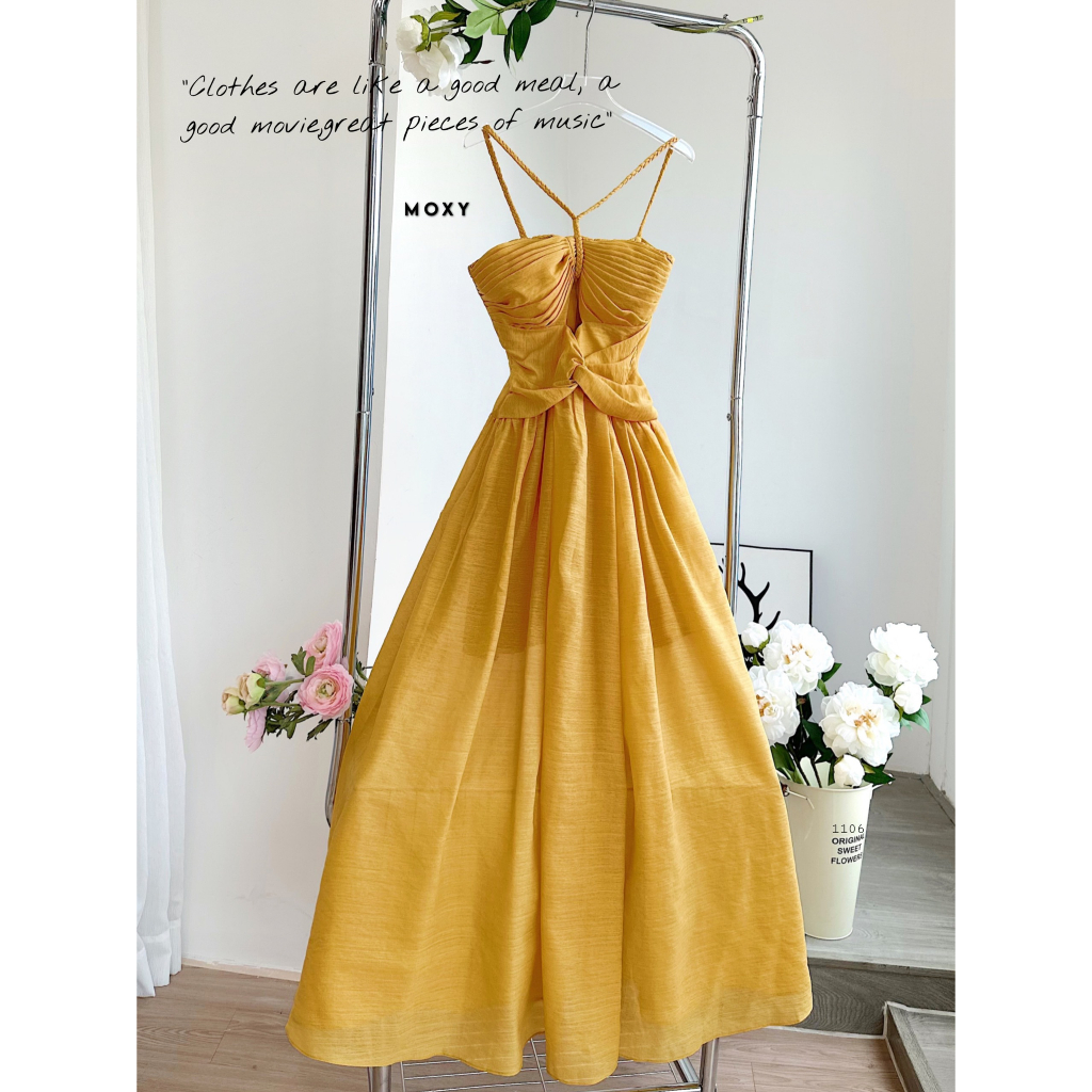 MOST1106-Đầm Maxi Linen