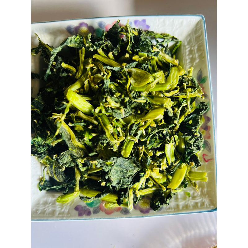 Rau cải ngọt sấy khô, rau sấy dùng để ăn mì, pha canh tiện lợi