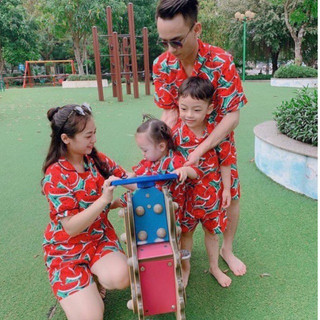 [giảm 10%] ĐỒ BỘ TRÁI CÂY DƯA HẤU CHO NHÓM CẶP & GIA ĐÌNH NAM NỮ BÉ VÀ LỚN TRANG TƯƠI SHOP