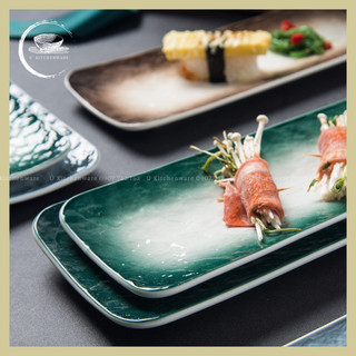 Dĩa Sushi Chữ Nhật Gốm Sứ (Có Hình Thật) Ú KITCHENWARE