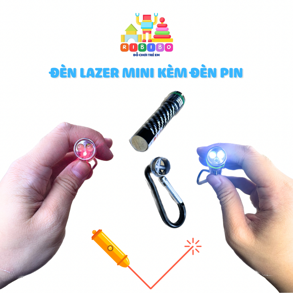 Đèn pin mini chiếu laze cực xa , có thể làm đèn trợ giảng thuyết trình (Đèn có sẵn pin)