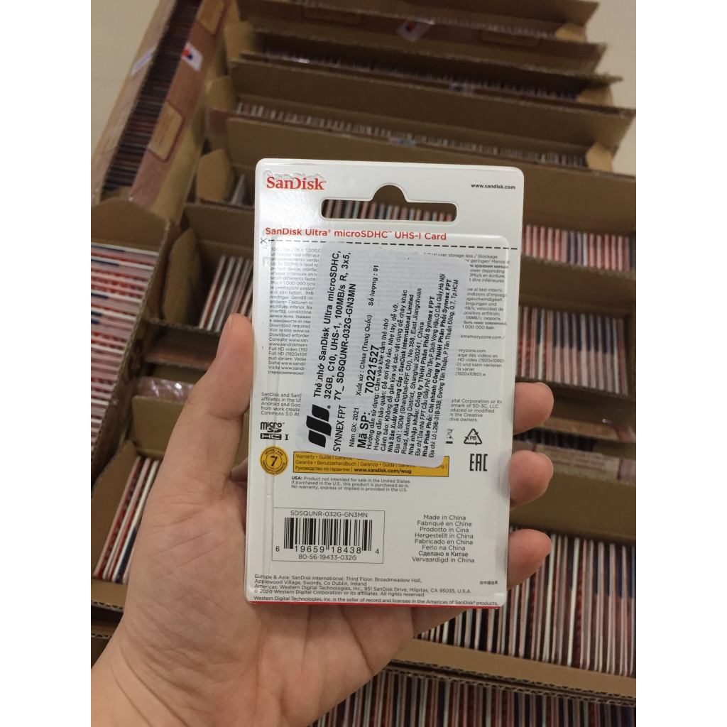 DV2 - Thẻ nhớ sandisk chính hãng FPT SPC 32GB 64GB 128GB 256GB