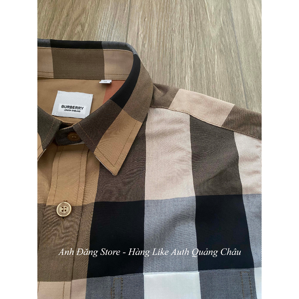 Sơ mi kẻ nam Burbery bản Like Au 1:1 cao cấp nhất